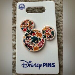 Disney Animal Kingdom Mickey Pin with Vibrant Colors - Disneyworld
